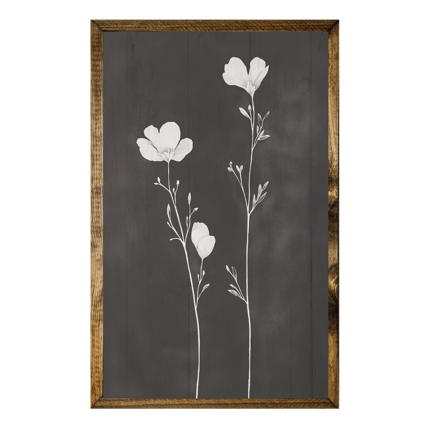 TIMBERLAND FRAME MINIMALIST WHITE WILDFLOWERS BLACK