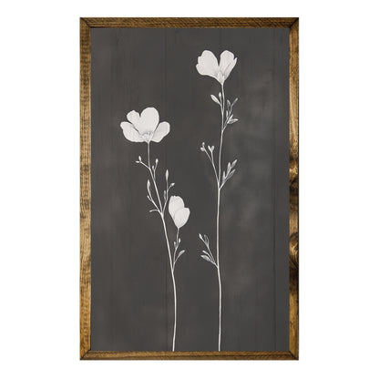 TIMBERLAND FRAME MINIMALIST WHITE WILDFLOWERS BLACK