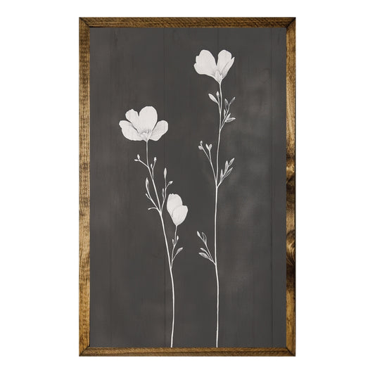 TIMBERLAND FRAME MINIMALIST WHITE WILDFLOWERS BLACK