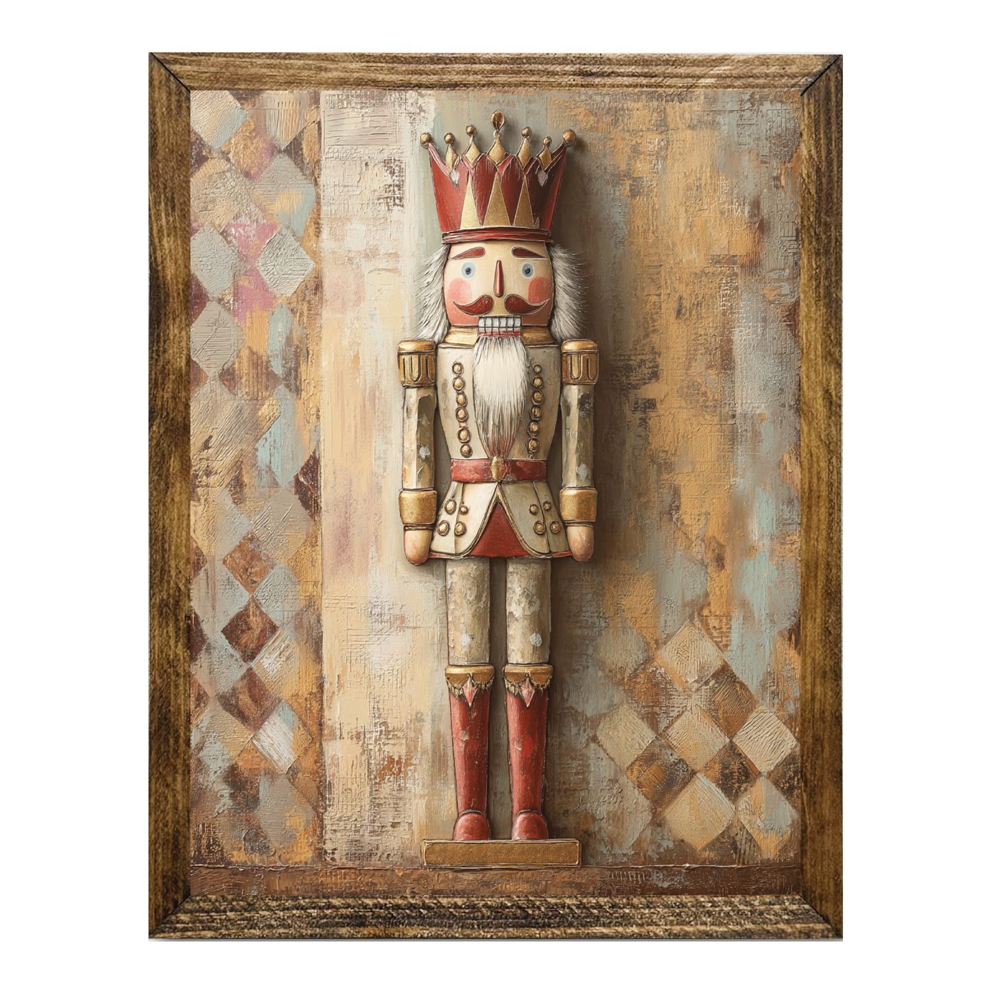 ARTISTIC SERIES NUTCRACKER ART- GOLD RED ART 2