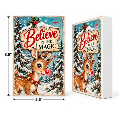 Mix & Match Christmas Block 2 for $20- Believe in the Magic Retro Reindeer