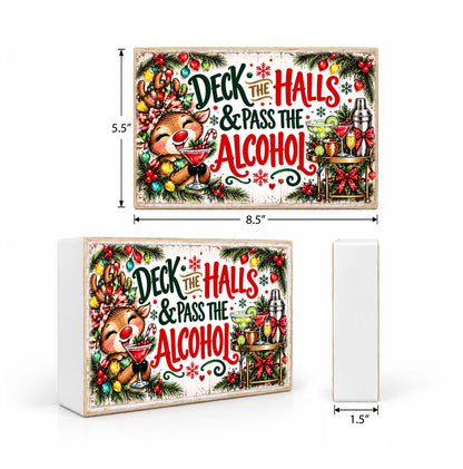 Mix & Match Christmas Block 2 for $20- Deck the Halls and Pass the Alcohol