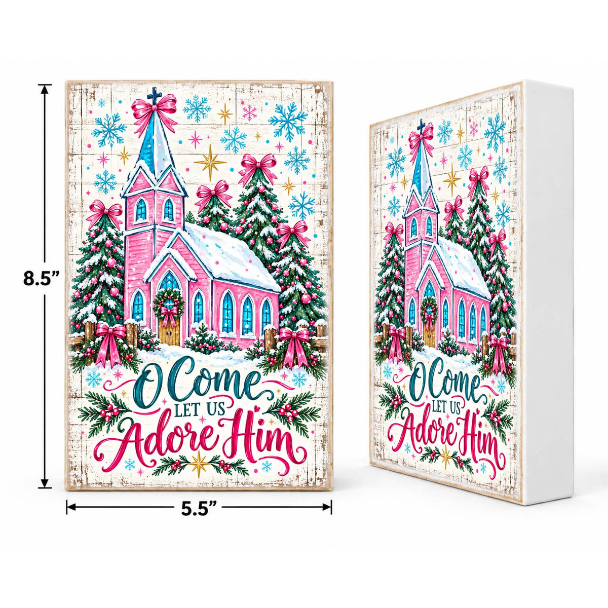 Mix & Match Christmas Block 2 for $20- O Come let us Adore Him