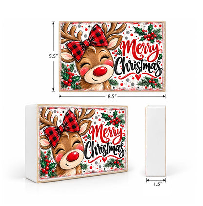 Mix & Match Christmas Block 2 for $20- Merry Christmas Reindeer Cute