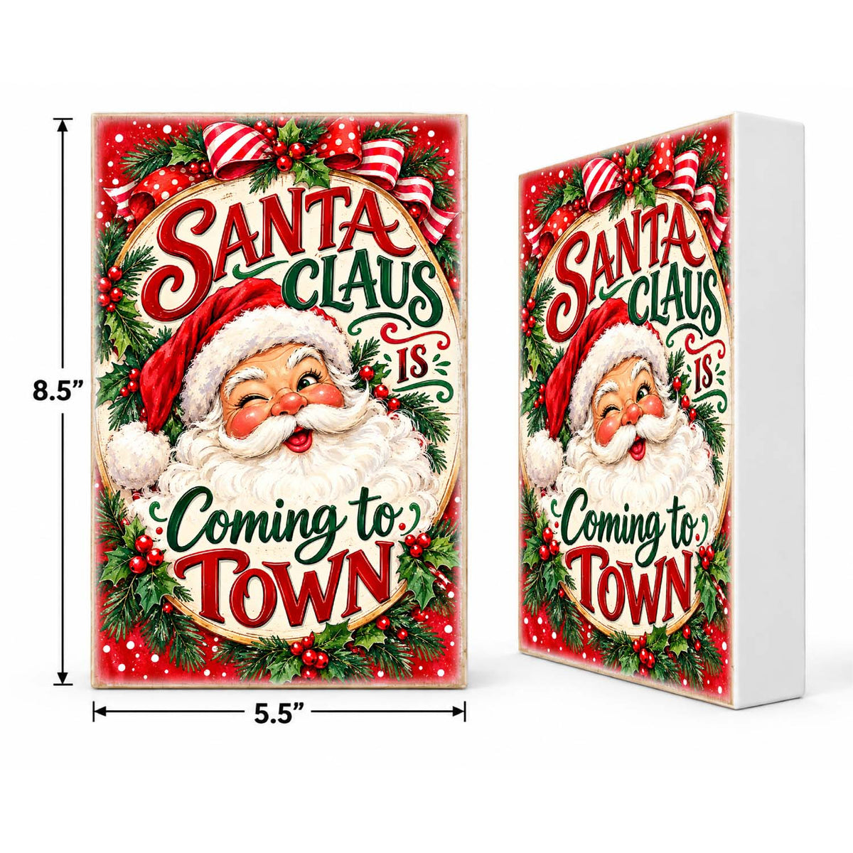 Mix & Match Christmas Block 2 for $20- Santa Claus is Coming to Town