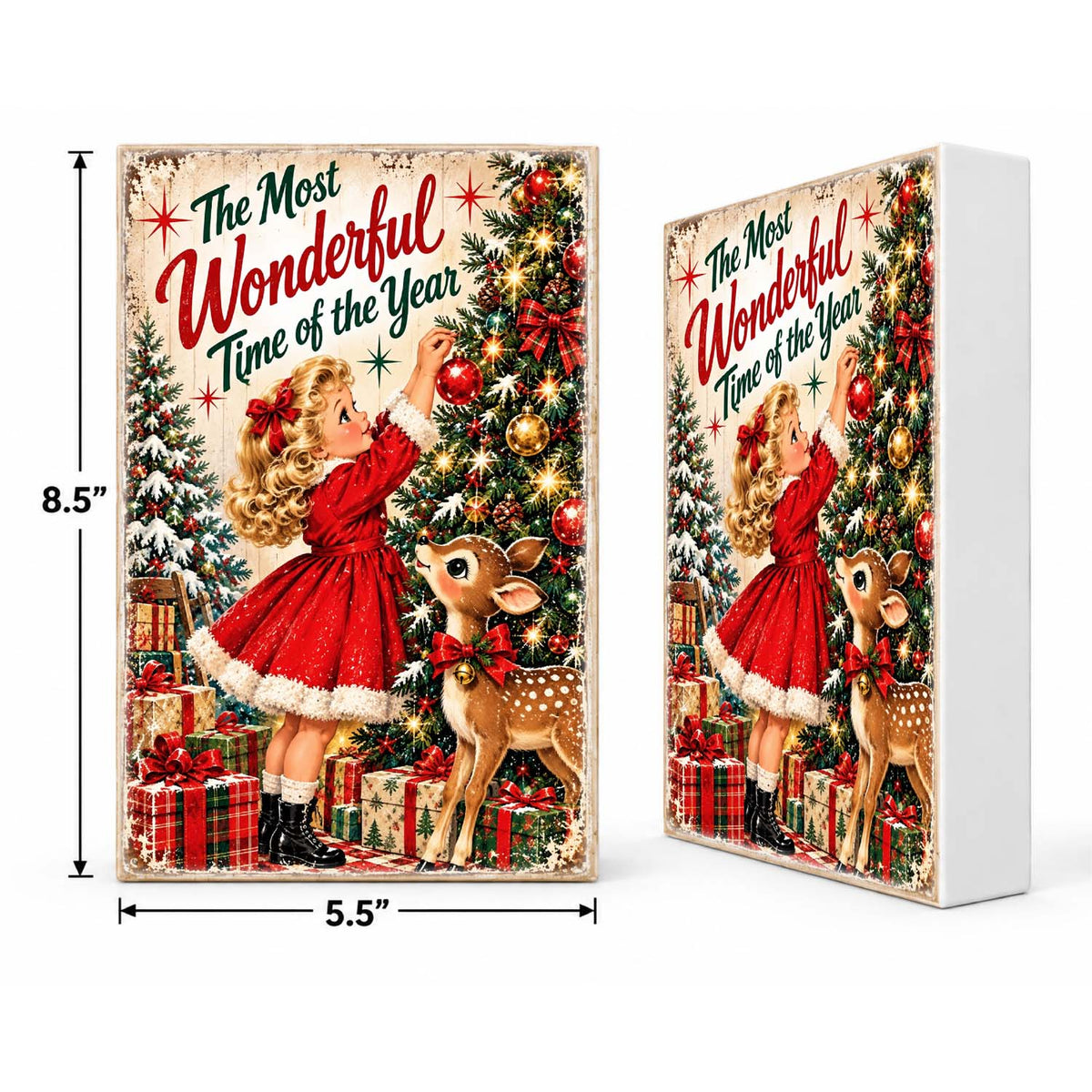 Mix & Match Christmas Block 2 for $20- Retro The Most Wonderful Time of the Year