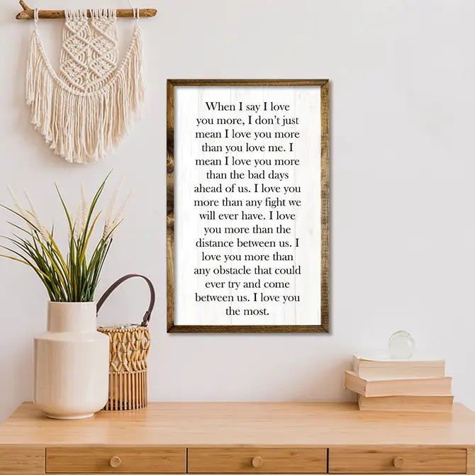 TIMBERLAND FRAME WHEN I SAY I LOVE YOU (WHITE)