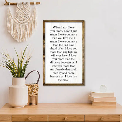 TIMBERLAND FRAME WHEN I SAY I LOVE YOU (WHITE)