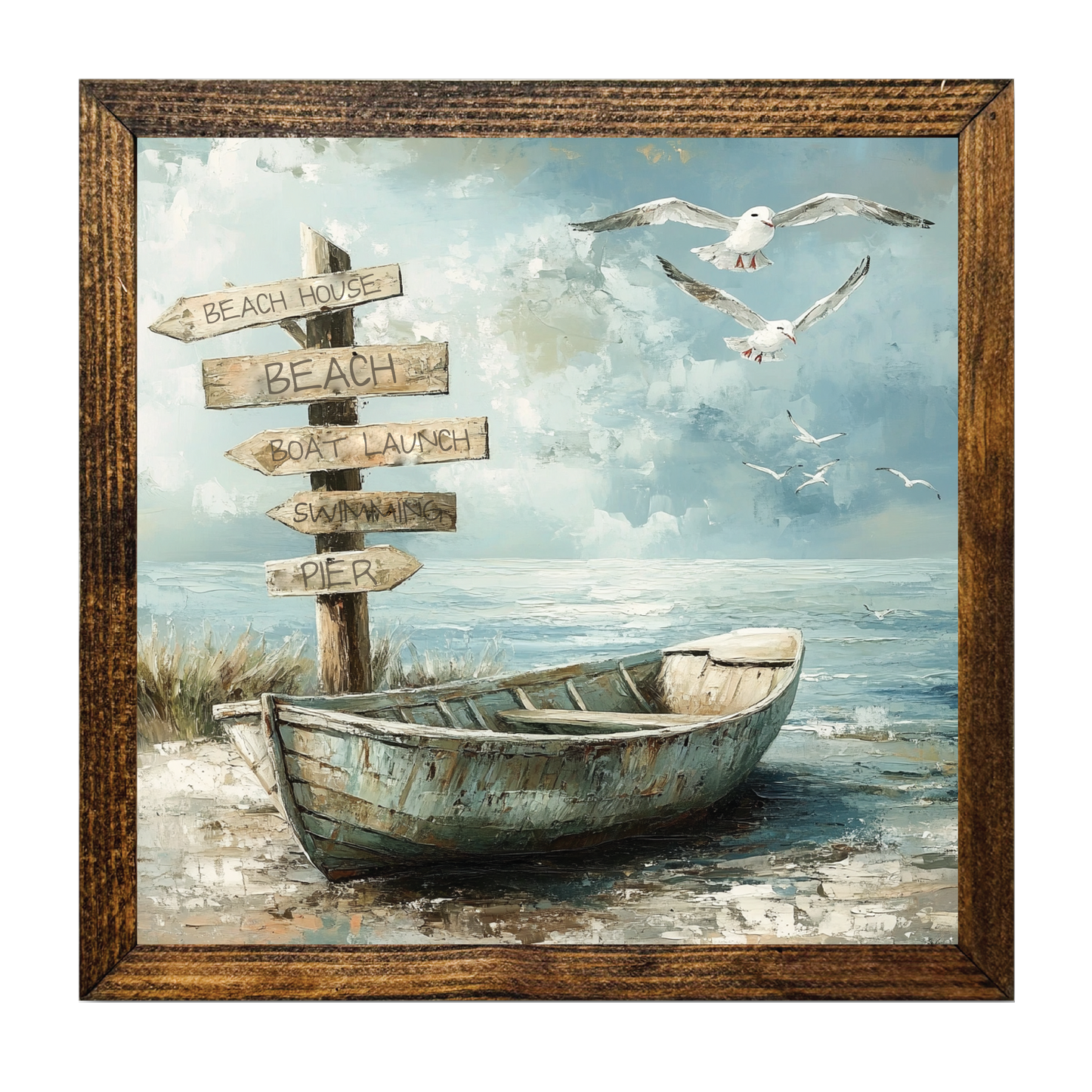 ARTISTIC SERIES TIMBERLAND- WASHED UP BOAT DIRECTIONS SIGN