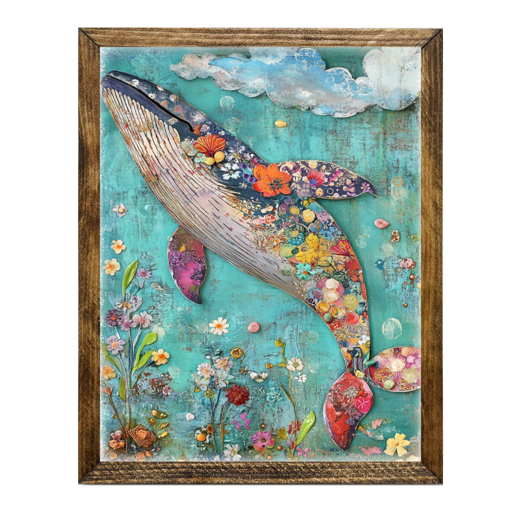 TIMBERLAND FRAME FOLKART HUMPBACK WHALE