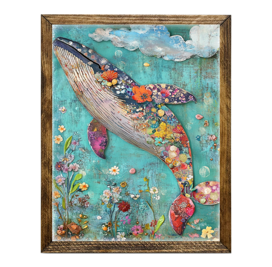 TIMBERLAND FRAME FOLKART HUMPBACK WHALE
