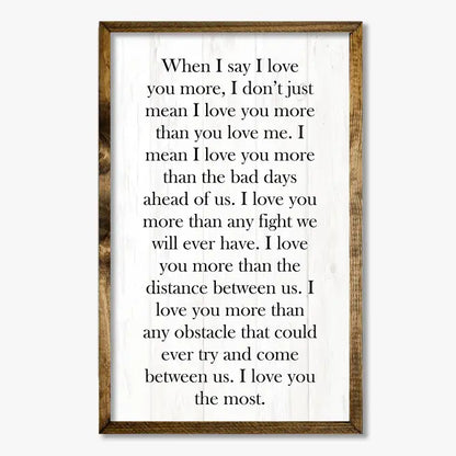 TIMBERLAND FRAME WHEN I SAY I LOVE YOU (WHITE)