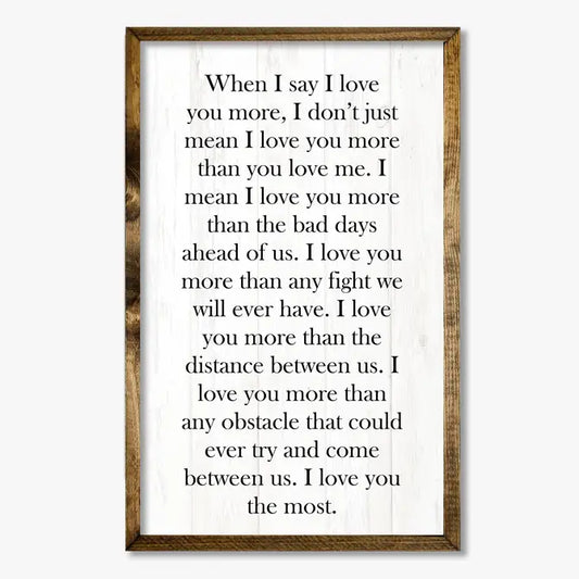 TIMBERLAND FRAME WHEN I SAY I LOVE YOU (WHITE)