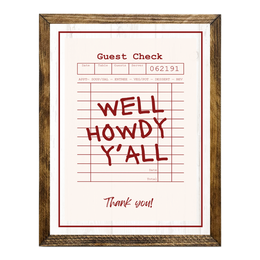 TIMBERLAND "GUEST CHECK SERIES"- WELL HOWDY Y'ALL