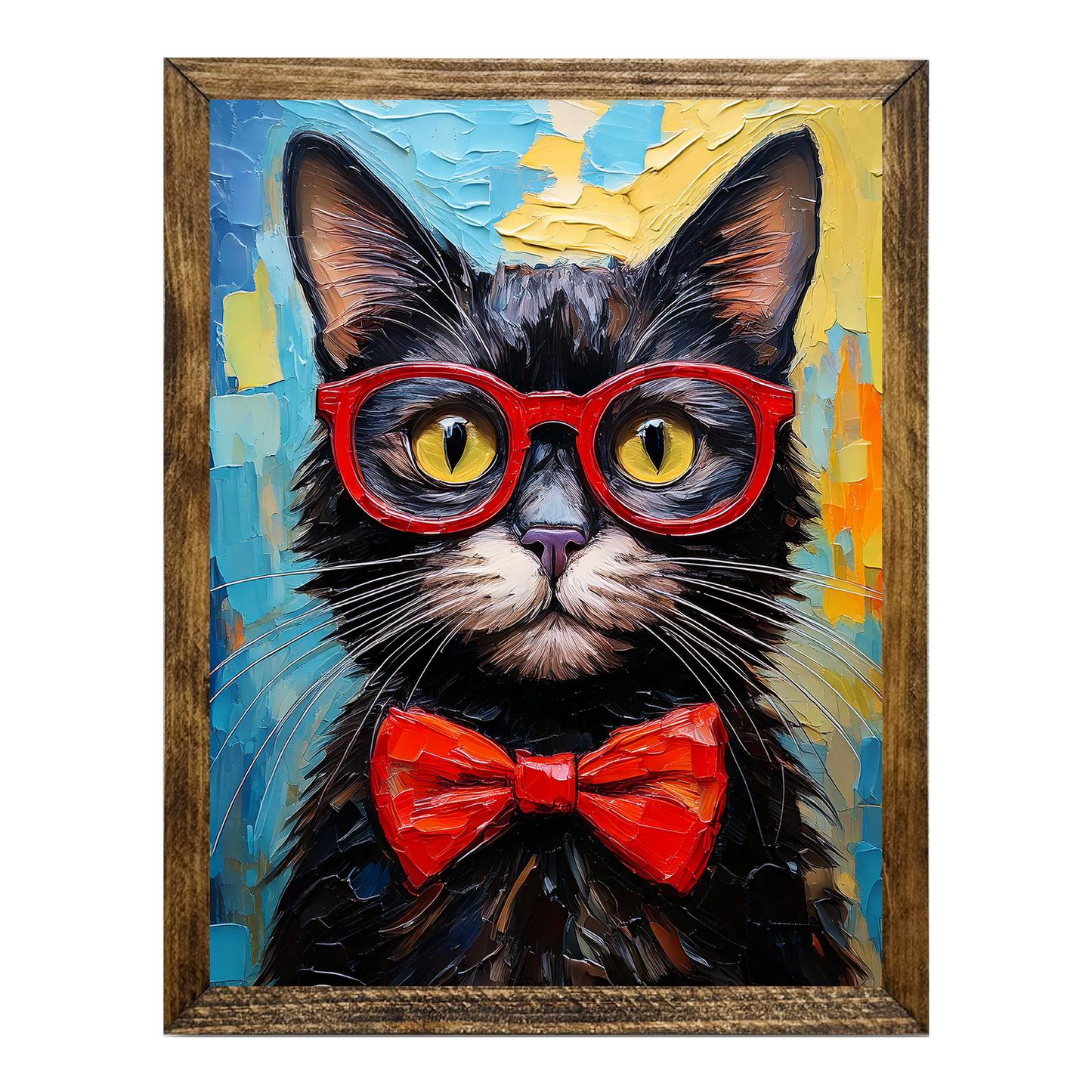 ARTISTIC SERIES TIMBERLAND- ANIMALS WITH GLASSES BLACK CAT