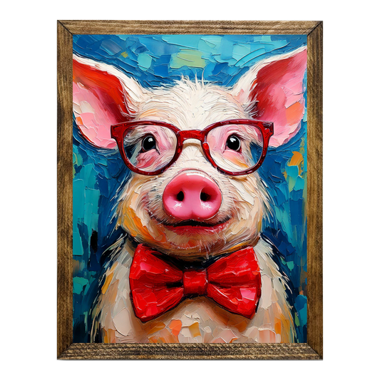 ARTISTIC SERIES TIMBERLAND- ANIMALS WITH GLASSES PIGGY