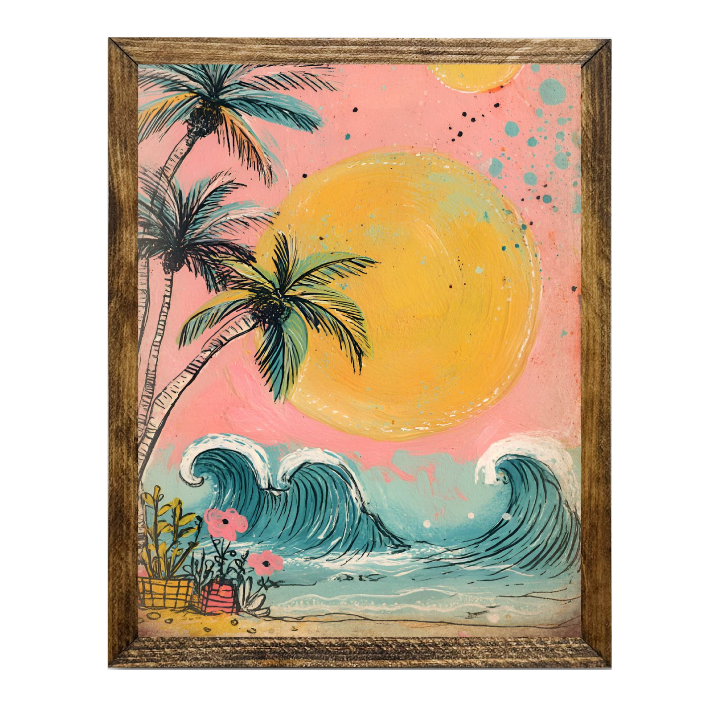 TIMBERLAND FRAME RETRO SUNRISE CRASHING WAVES