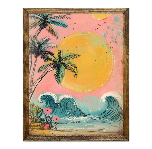 TIMBERLAND FRAME RETRO SUNRISE CRASHING WAVES