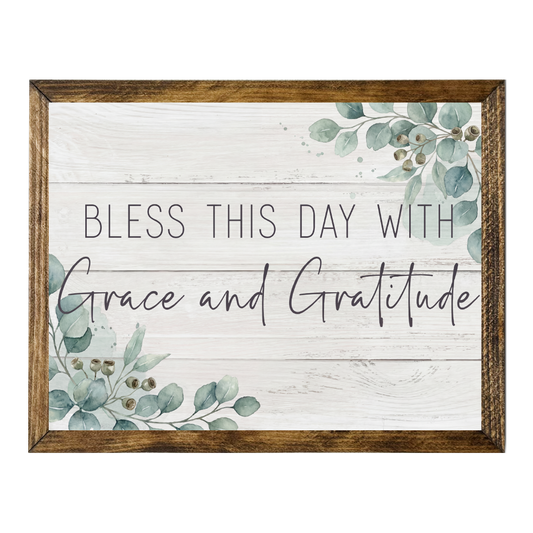 TIMBERLAND FRAME BLESS THIS DAY WITH GRACE AND GRATITUDE