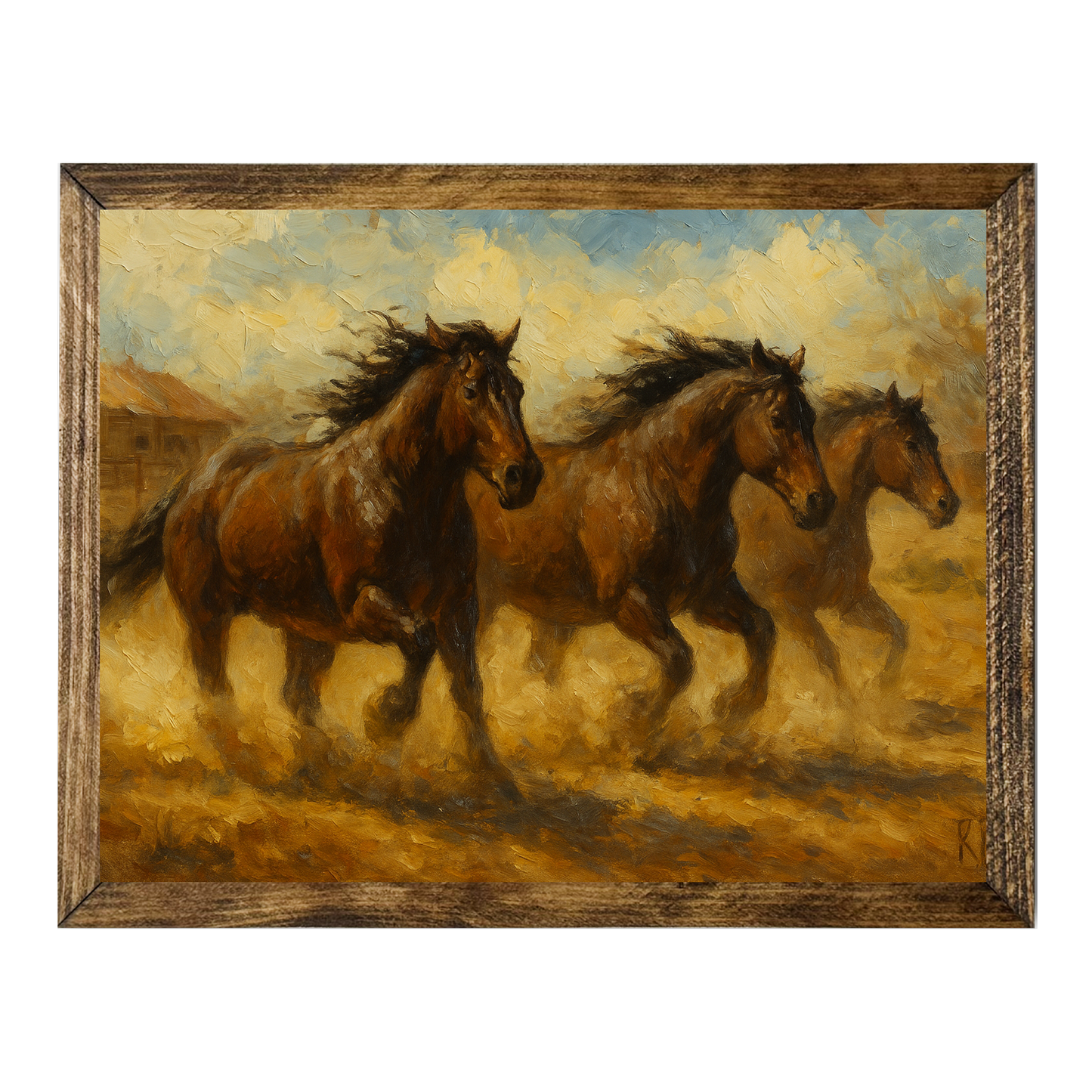 ARTISTIC SERIES TIMBERLAND-HORSE STAMPEDE ART