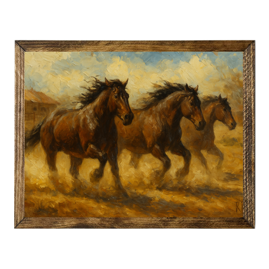 ARTISTIC SERIES TIMBERLAND-HORSE STAMPEDE ART