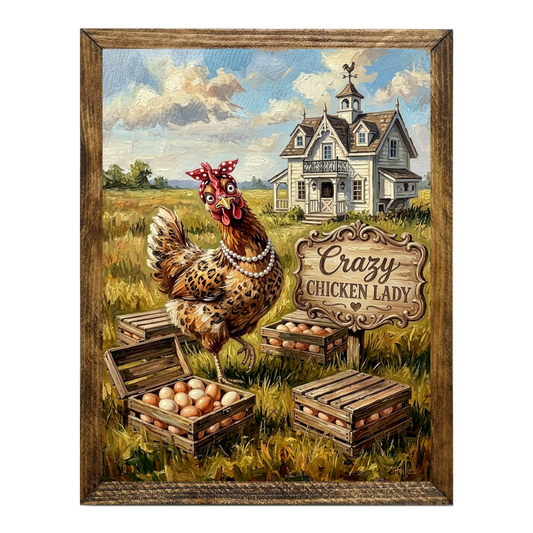 TIMBERLAND FRAME CRAZY CHICKEN LADY MANSION COOP