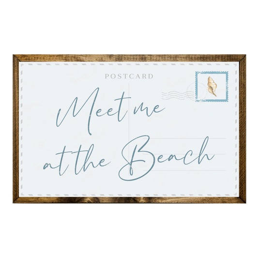 TIMBERLAND FRAME MEET ME AT THE BEACH POSTCARD