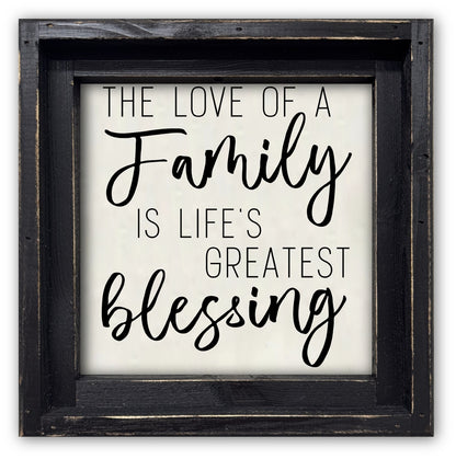 FRAMED CANVAS FAMILY LIFE'S GREATEST BLESSING