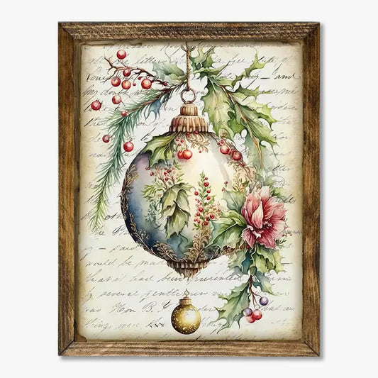 TIMBERLAND FRAME VINTAGE CHRISTMAS ORNAMENT