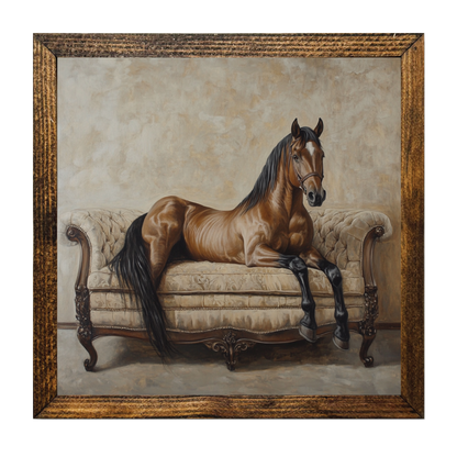 ARTISTIC SERIES TIMBERLAND-BIG HORSE ON A COUCH