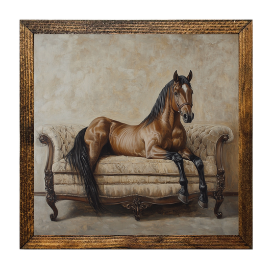 ARTISTIC SERIES TIMBERLAND-BIG HORSE ON A COUCH