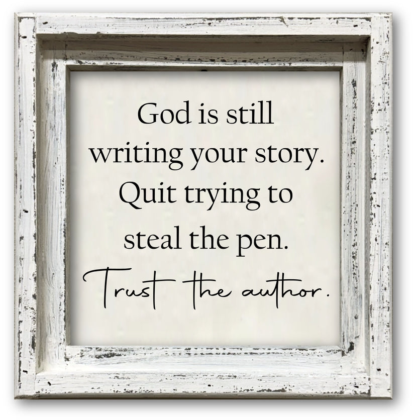 FRAMED CANVAS TRUST THE AUTHOR