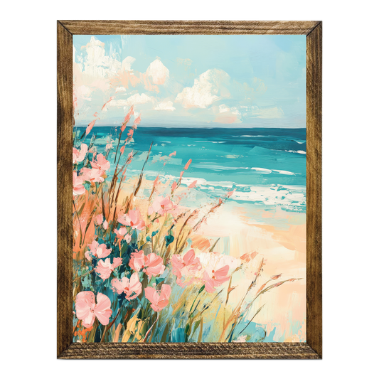 ARTISTIC SERIES TIMBERLAND-MODERN PASTEL BEACH FLOWER FLD 2