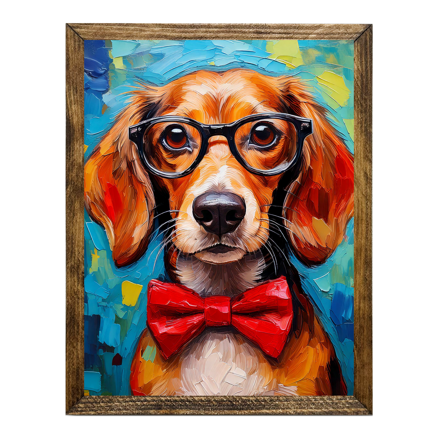 ARTISTIC SERIES TIMBERLAND- ANIMALS WITH GLASSES RED DACH