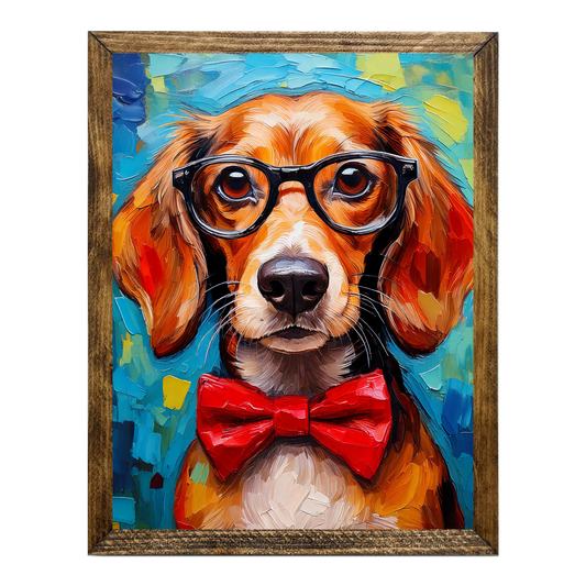 ARTISTIC SERIES TIMBERLAND- ANIMALS WITH GLASSES RED DACH