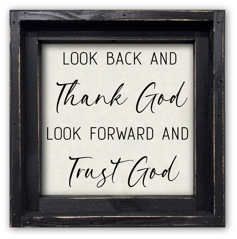 FRAMED CANVAS THANK GOD...TRUST GOD