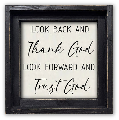 FRAMED CANVAS THANK GOD...TRUST GOD