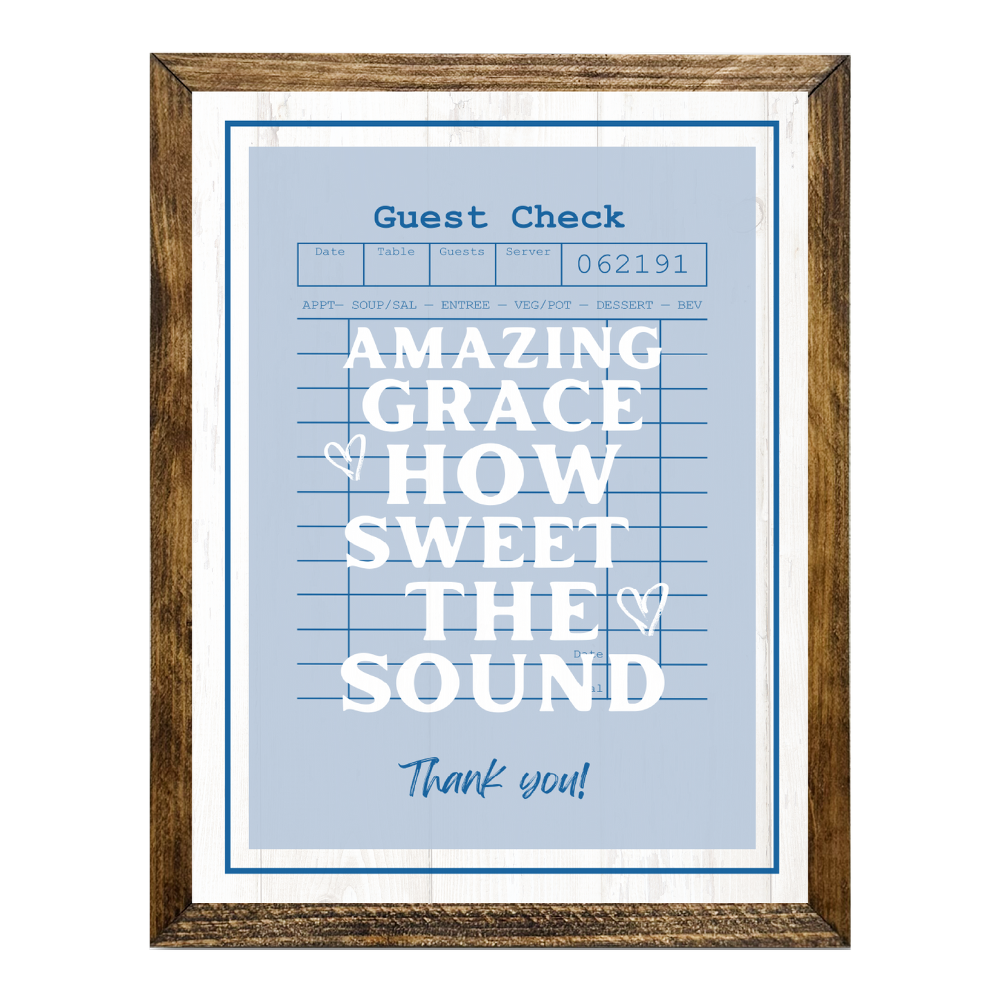 TIMBERLAND "GUEST CHECK SERIES"-AMAZING GRACE