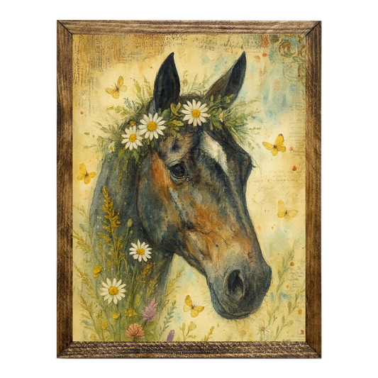 ARTISTIC SERIES TIMBERLAND-FLORAL HORSE ABSTRACT ART