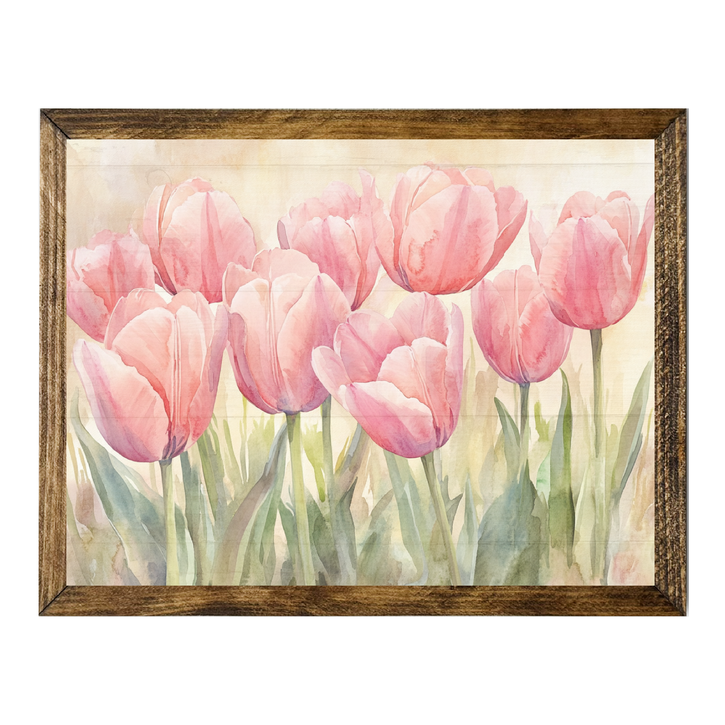 TIMBERLAND FRAME EASTER TULIPS WATERCOLOR