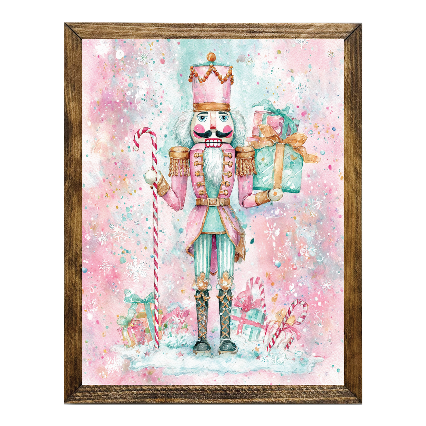 ARTISTIC SERIES NUTCRACKER ART- WATERCOLOR PINK MINT 3
