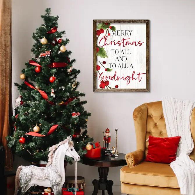 TIMBERLAND FRAME MERRY CHRISTMAS TO ALL COLOR