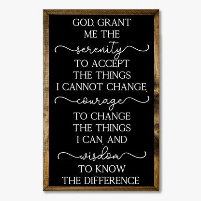 TIMBERLAND FRAME GOD GRANT ME THE SERENITY (BLACK)