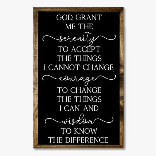 TIMBERLAND FRAME GOD GRANT ME THE SERENITY (BLACK)