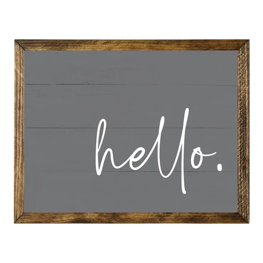 TIMBERLAND FRAME MODERN FARMHOUSE HELLO RUSTIC