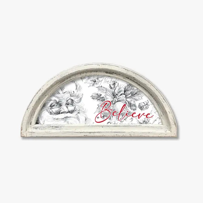 FRAMED CANVAS SANTA BELIEVE