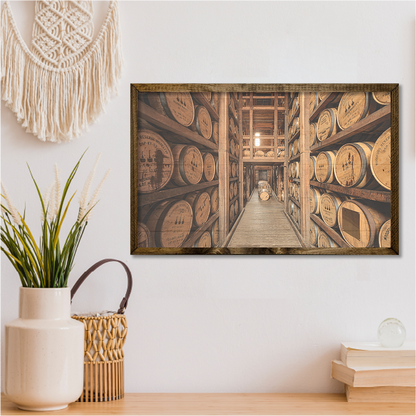 TIMBERLAND FRAME BOURBON BARRELS ART PRINT