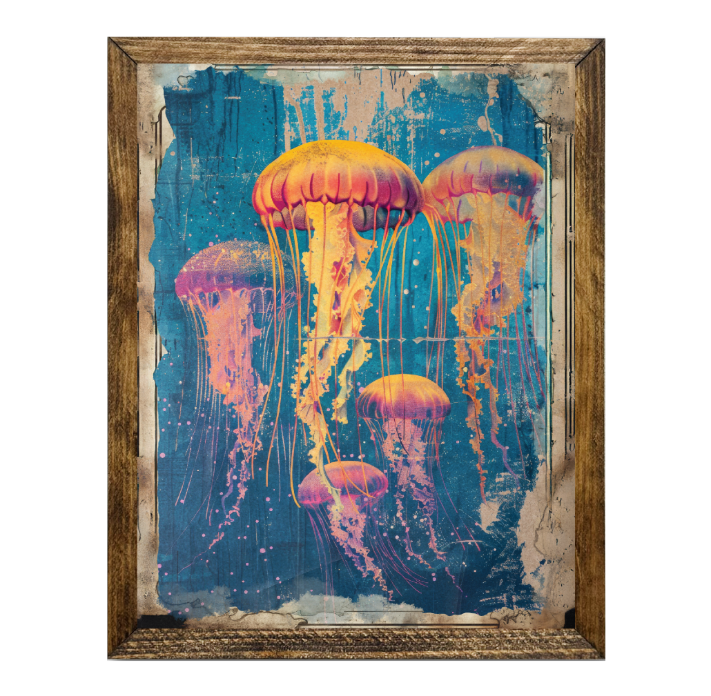 TIMBERLAND FRAME JUNK JOURNAL NEON JELLY FISH