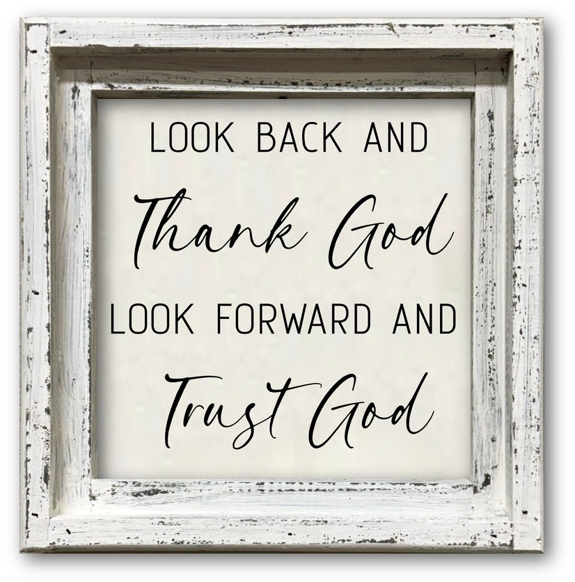 FRAMED CANVAS THANK GOD...TRUST GOD