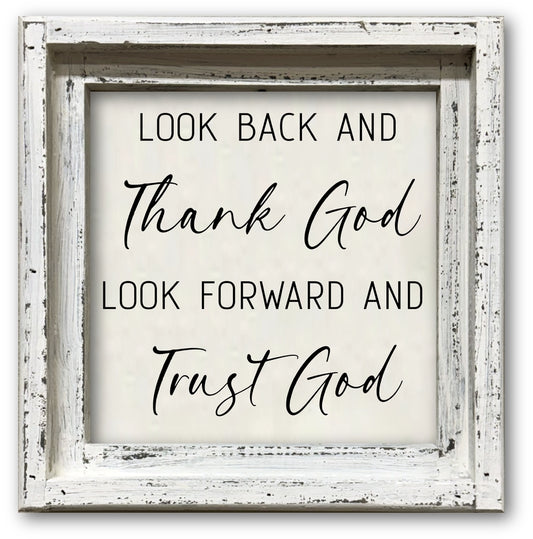 FRAMED CANVAS THANK GOD...TRUST GOD
